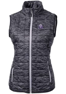 Cutter and Buck Northwestern Wildcats Womens Black Vault Rainier PrimaLoft Printed Vest