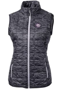Cutter and Buck TCU Horned Frogs Womens Black Vault Rainier PrimaLoft Printed Puffer Vest
