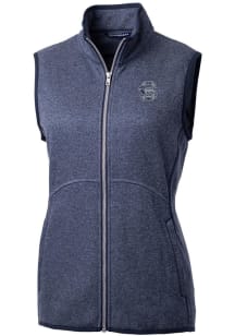 Cutter and Buck Penn State Nittany Lions Womens Navy Blue Vault Mainsail Vest