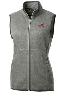 Cutter and Buck Arizona State Sun Devils Womens Grey Vault Mainsail Vest