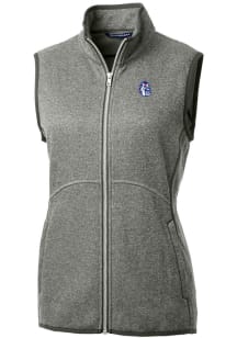 Cutter and Buck Fresno State Bulldogs Womens Grey Vault Mainsail Vest