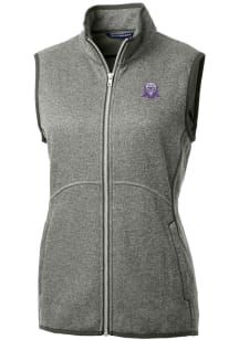 Cutter and Buck Northwestern Wildcats Womens Grey Vault Mainsail Vest