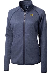 Cutter and Buck Michigan Wolverines Womens Blue Mainsail Light Weight Jacket