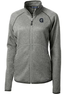 Cutter and Buck Gonzaga Bulldogs Womens Grey Vault Mainsail Light Weight Jacket