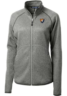 Cutter and Buck Illinois Fighting Illini Womens Grey Mainsail Light Weight Jacket