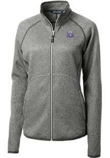 Cutter and Buck Northwestern Wildcats Womens Grey Vault Mainsail Light Weight Jacket