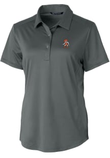 Cutter and Buck Oklahoma State Cowboys Womens Grey Wresting Pete Prospect Short Sleeve Polo Shirt