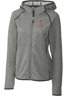 Cutter and Buck Oklahoma State Cowboys Womens Grey Wresting Pete Mainsail Medium Weight Jacket