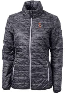 Cutter and Buck Oklahoma State Cowboys Womens Black Wresting Pete Rainier PrimaLoft Printed Filled..