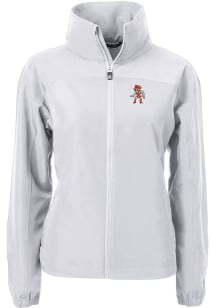 Cutter and Buck Oklahoma State Cowboys Womens Grey Wresting Pete Charter Eco Light Weight Jacket