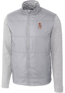 Cutter and Buck Oklahoma State Cowboys Mens Grey Wresting Pete Stealth Medium Weight Jacket