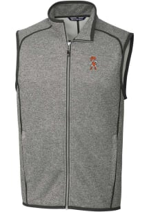 Cutter and Buck Oklahoma State Cowboys Mens Grey Mainsail Sleeveless Jacket