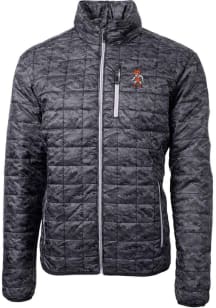 Cutter and Buck Oklahoma State Cowboys Mens Black Wresting Pete Rainier PrimaLoft Printed Filled J..