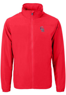 Cutter and Buck Colorado Rockies Mens Red Charter Eco Light Weight Jacket