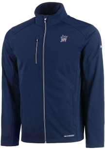Cutter and Buck Miami Marlins Mens Navy Blue Evoke Softshell Light Weight Jacket