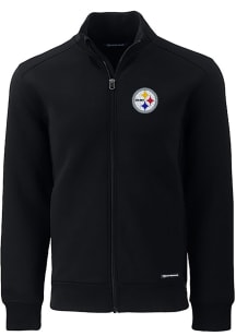 Cutter and Buck Pittsburgh Steelers Mens Black Roam Long Sleeve Zip