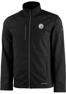 Cutter and Buck Pittsburgh Steelers Mens Black Evoke Light Weight Jacket