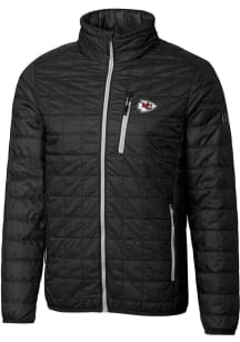 Cutter and Buck Kansas City Chiefs Mens Black Rainier Medium Weight Jacket