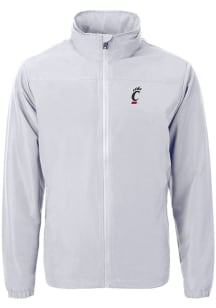 Cutter and Buck Cincinnati Bearcats Mens Grey Charter Eco Knit Big and Tall Light Weight Jacket