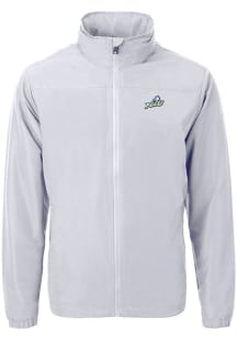 Cutter and Buck Florida Gulf Coast Eagles Mens Grey Charter Eco Knit Big and Tall Light Weight Jac..