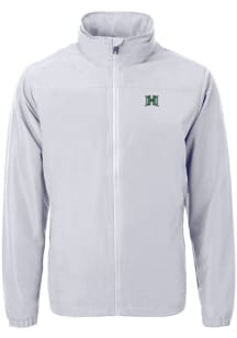 Cutter and Buck Hawaii Warriors Mens Grey Charter Eco Knit Big and Tall Light Weight Jacket