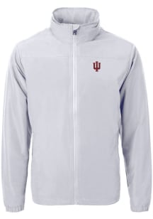 Cutter and Buck Indiana Hoosiers Mens Grey Charter Eco Knit Big and Tall Light Weight Jacket