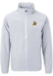 Cutter and Buck Oregon Ducks Mens Grey Charter Eco Knit Big and Tall Light Weight Jacket