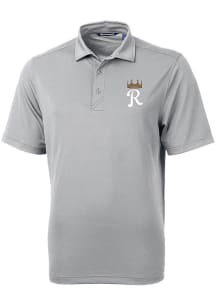 Cutter and Buck Kansas City Royals Mens Grey Virtue Short Sleeve Polo