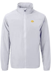 Cutter and Buck Iowa Hawkeyes Mens Grey Charter Eco Light Weight Jacket