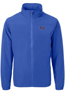 Cutter and Buck Pitt Panthers Mens Blue Charter Eco Light Weight Jacket