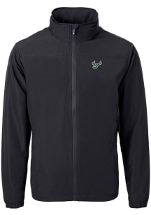 Cutter and Buck South Florida Bulls Mens Black Charter Eco Light Weight Jacket