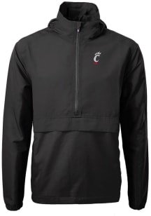 Cutter and Buck Cincinnati Bearcats Mens Black Charter Eco Pullover Jackets
