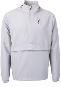 Cutter and Buck Cincinnati Bearcats Mens Grey Charter Eco Pullover Jackets