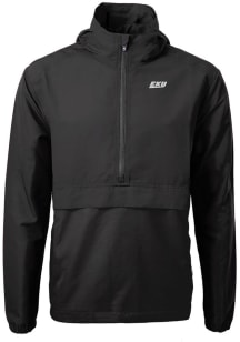 Cutter and Buck Eastern Kentucky Colonels Mens Black Charter Eco Pullover Jackets