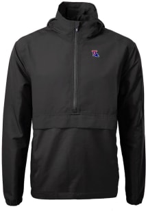 Cutter and Buck Louisiana Tech Bulldogs Mens Black Charter Eco Pullover Jackets