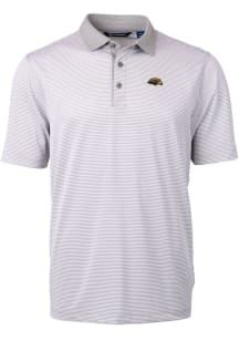 Cutter and Buck Southern Mississippi Golden Eagles Mens Grey Virtue Eco Pique Micro Stripe Short S..