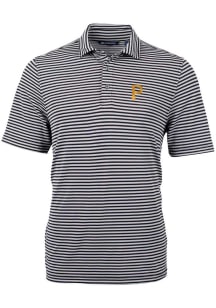 Cutter and Buck Pittsburgh Pirates Mens Black Virtue Version Short Sleeve Polo