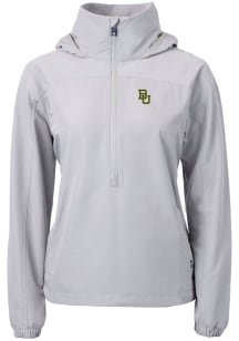 Cutter and Buck Baylor Bears Womens Grey Charter Eco Pullover