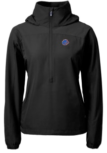 Cutter and Buck Boise State Broncos Womens Black Charter Eco Pullover