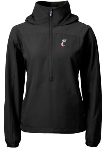 Cutter and Buck Cincinnati Bearcats Womens Black Charter Eco Pullover