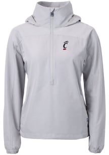 Cutter and Buck Cincinnati Bearcats Womens Grey Charter Eco Pullover