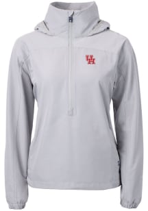 Cutter and Buck Houston Cougars Womens Grey Charter Eco Pullover