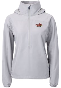 Cutter and Buck Illinois State Redbirds Womens Grey Charter Eco Pullover