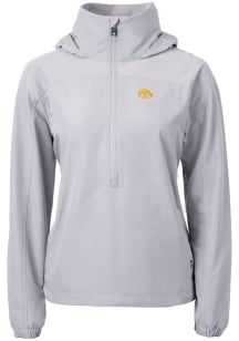 Cutter and Buck Iowa Hawkeyes Womens Grey Charter Eco Pullover