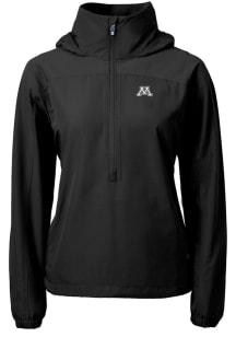 Cutter and Buck Minnesota Golden Gophers Womens Black Charter Eco Pullover