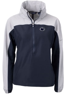 Cutter and Buck Penn State Nittany Lions Womens Navy Blue Charter Eco Pullover