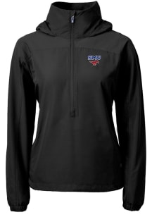 Cutter and Buck SMU Mustangs Womens Black Charter Eco Pullover