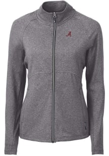 Cutter and Buck Alabama Crimson Tide Womens Black Adapt Eco Knit Light Weight Jacket