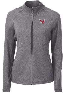 Cutter and Buck Eastern Washington Eagles Womens Black Adapt Eco Knit Light Weight Jacket