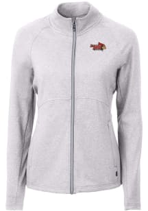 Cutter and Buck Illinois State Redbirds Womens Grey Adapt Eco Knit Light Weight Jacket